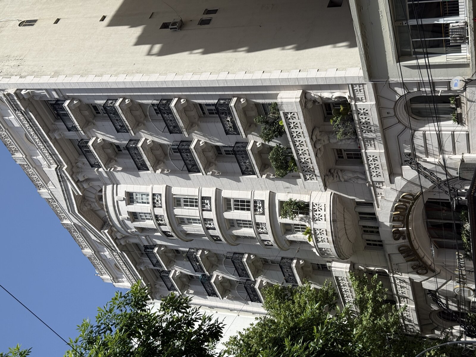 Grand Belle Époque building facade in Buenos Aires